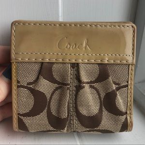 Coach Mini Single Button Wallet